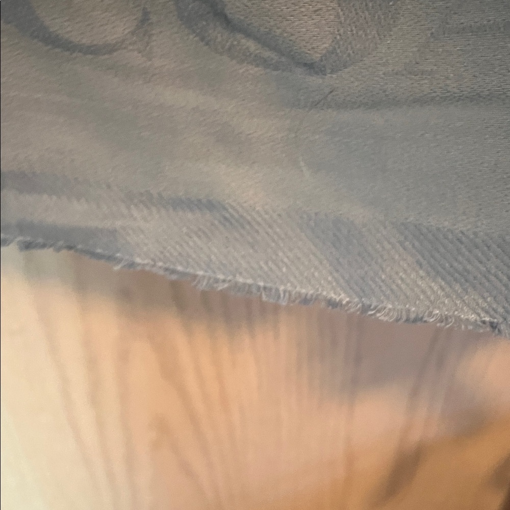 Coach Light Blue Fringe Shawl - Picture 4 of 10